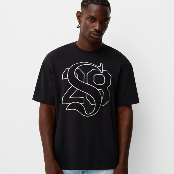 Short sleeve plush T-shirt Men
