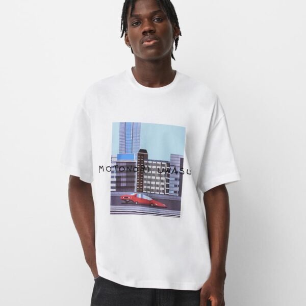Motonori print short sleeve T-shirt
